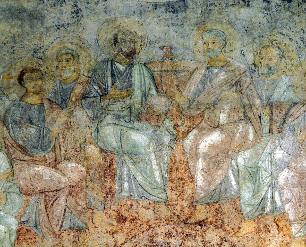 Pyhän Hengen laskeutuminen tekijältä Ancient Russian frescos
