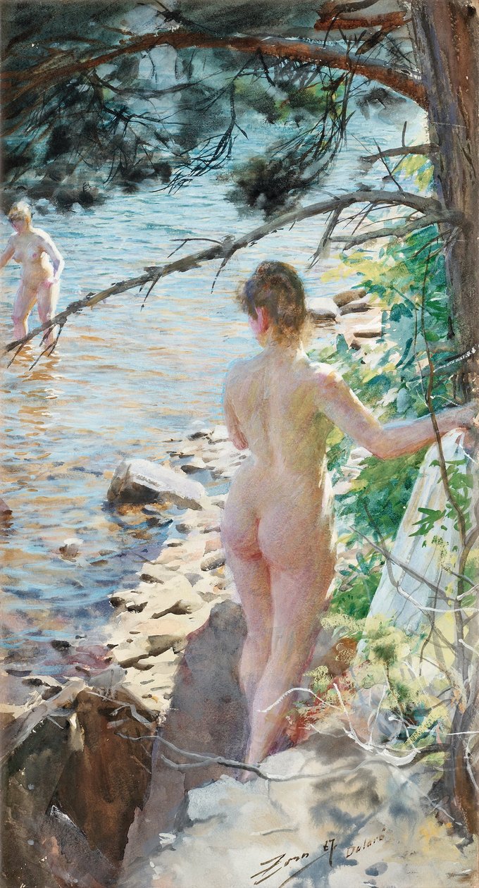 Dalaröklippor II tekijältä Anders Leonard Zorn