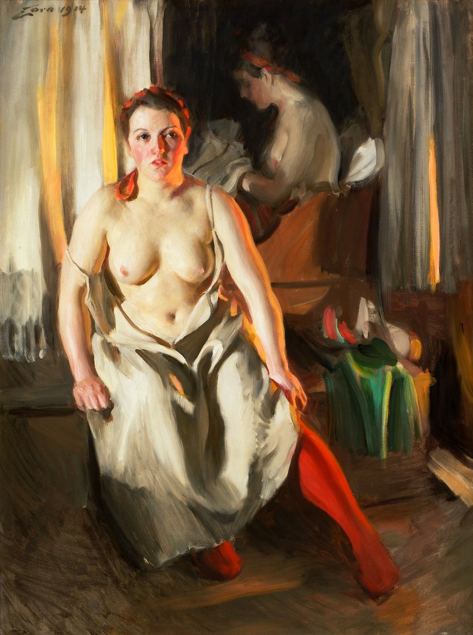 Röd strumpa tekijältä Anders Leonard Zorn