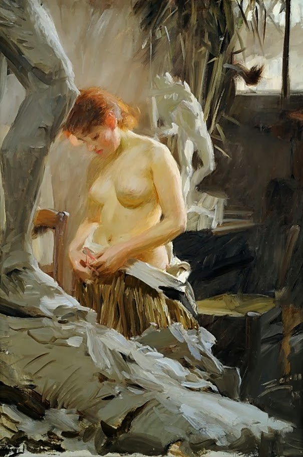 I Wikstroms atelje tekijältä Anders Leonard Zorn