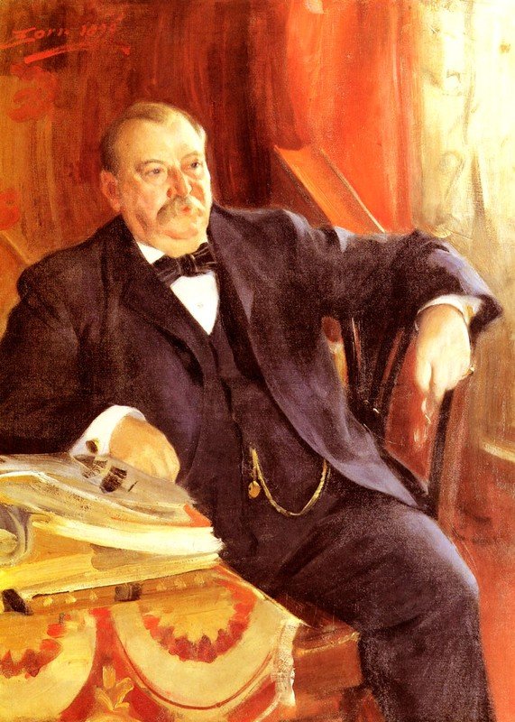 Presidentti Grover Cleveland tekijältä Anders Leonard Zorn