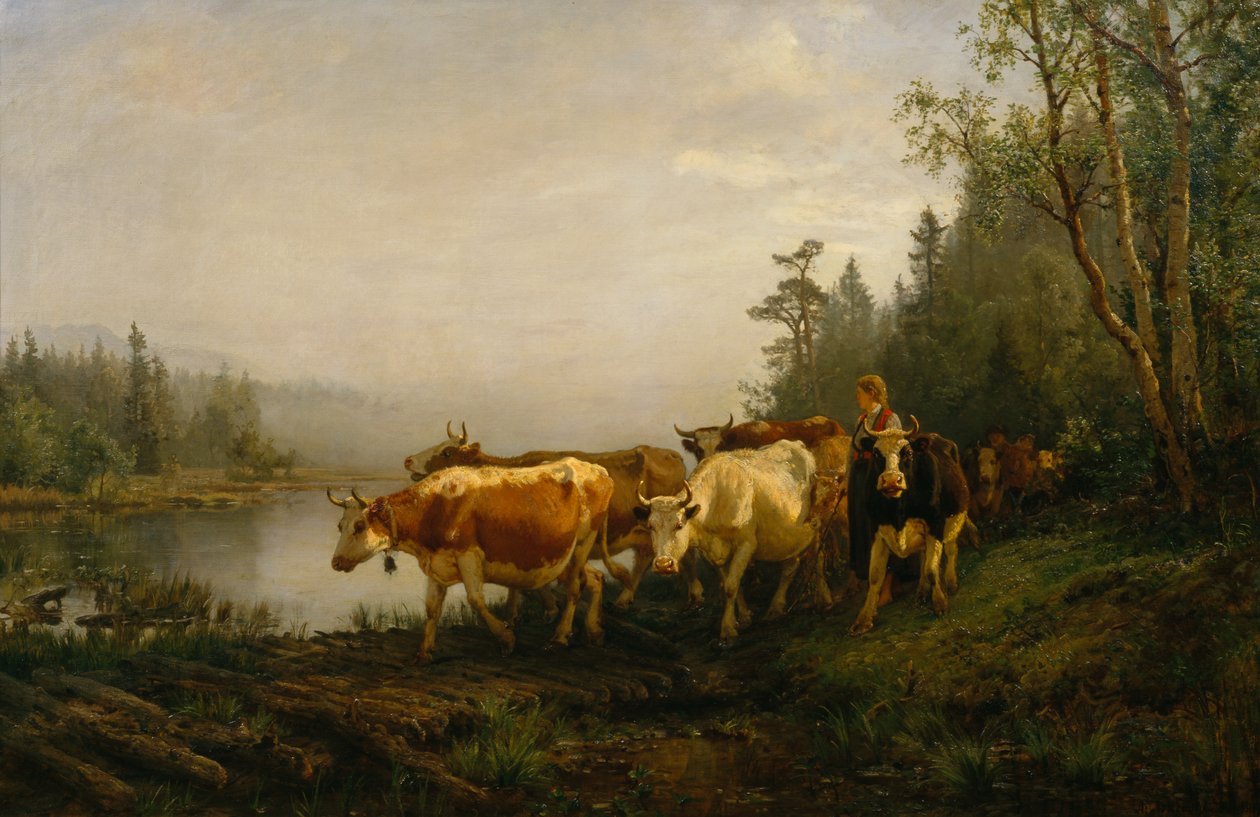 Meijerineito metsäjärven rannalla tekijältä Anders Askevold
