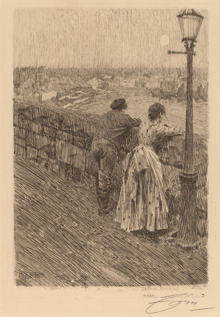 Kalastaja Saint Ivesissä, 1891. tekijältä Anders Leonard Zorn