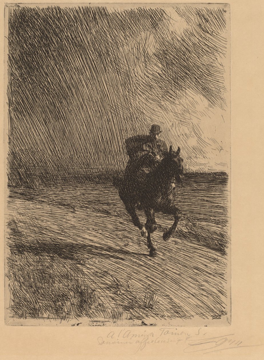Myrsky Myrsky, 1891. tekijältä Anders Leonard Zorn