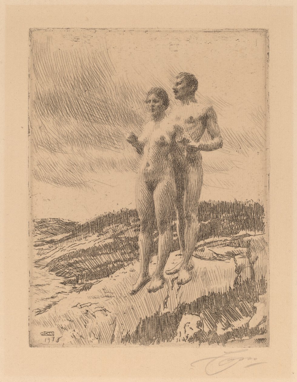 Kaksi, 1916. tekijältä Anders Leonard Zorn