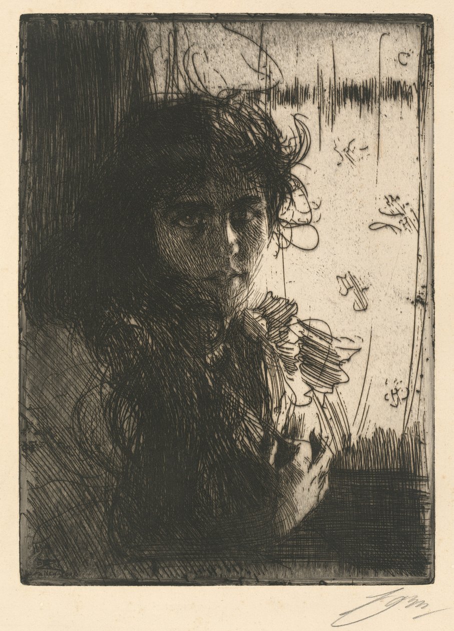 Irlantilainen tyttö tekijältä Anders Leonard Zorn