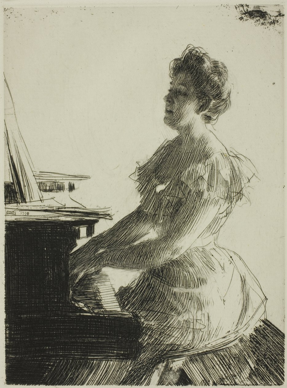 Pianon luona tekijältä Anders Leonard Zorn