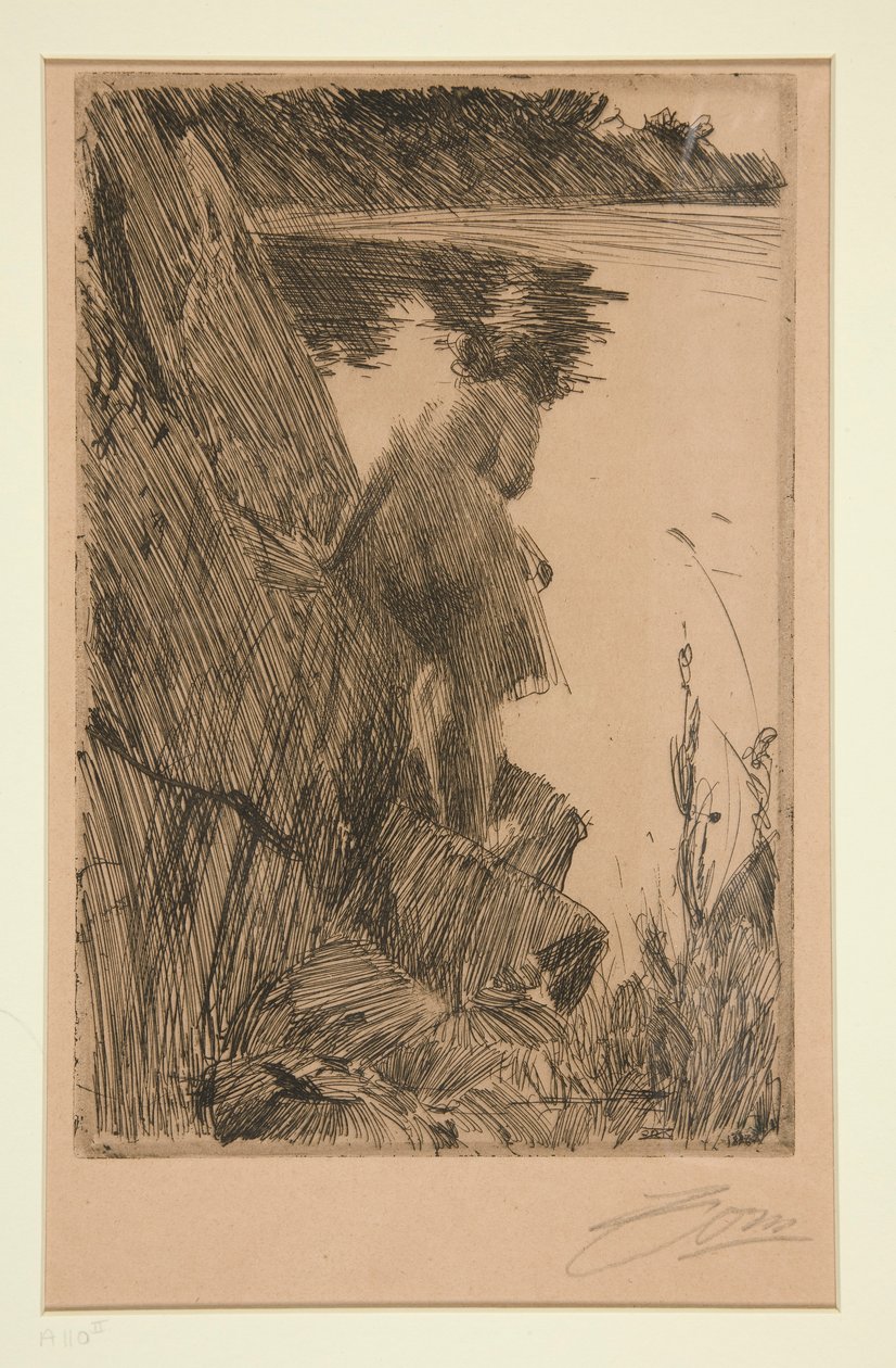Kylpylä (ilta) III tekijältä Anders Leonard Zorn