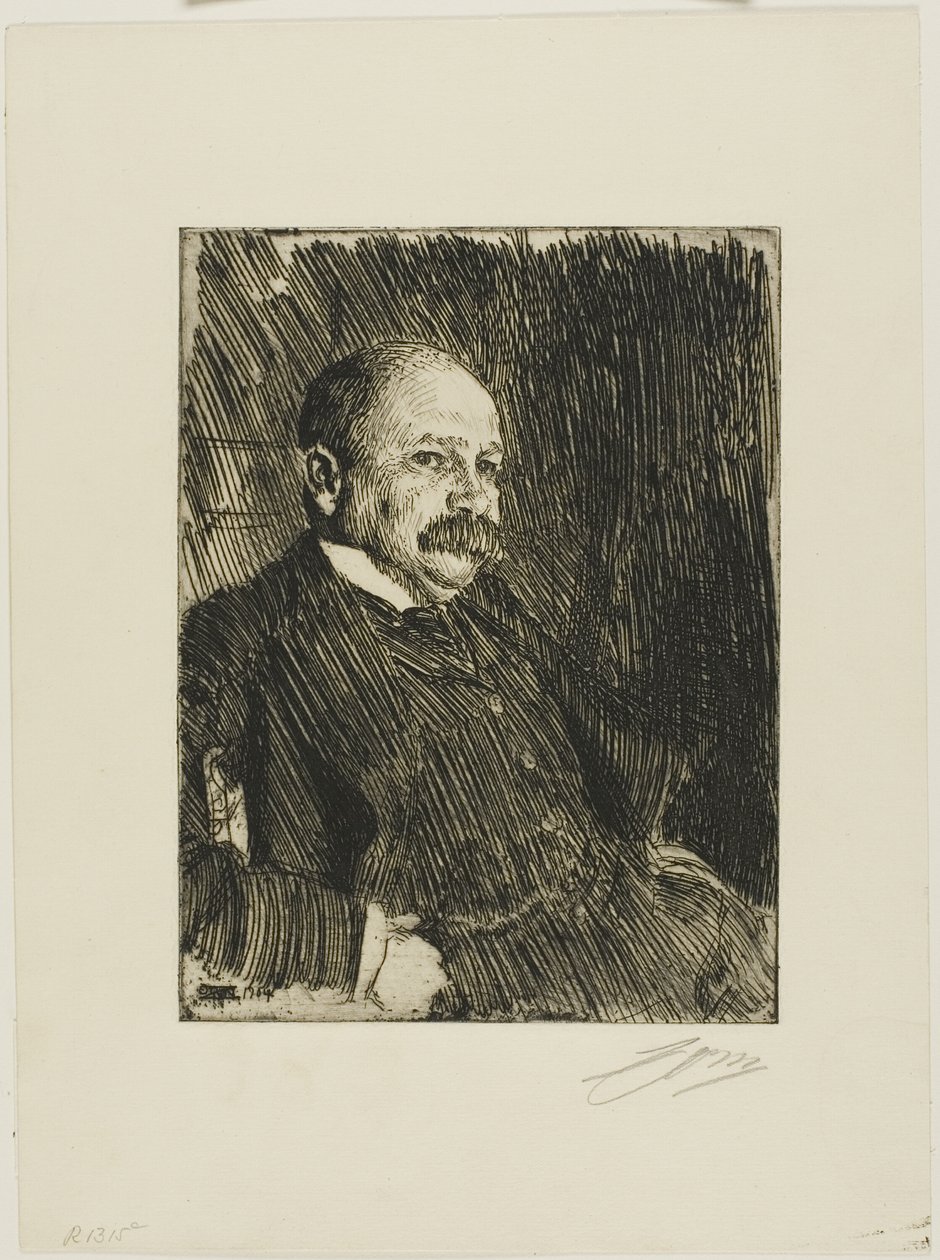 Eversti Lamont III (rintakuva) tekijältä Anders Leonard Zorn