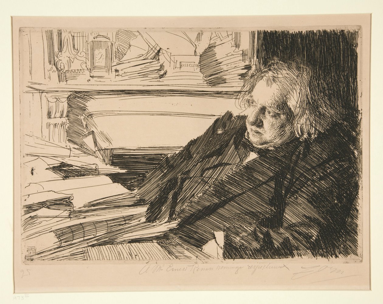 Ernest Renan tekijältä Anders Leonard Zorn