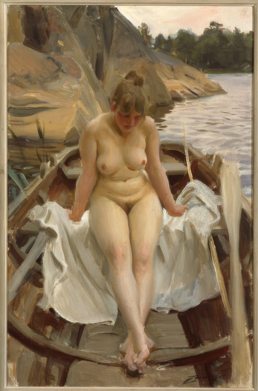 Werners Ruderbootissa tekijältä Anders Leonard Zorn