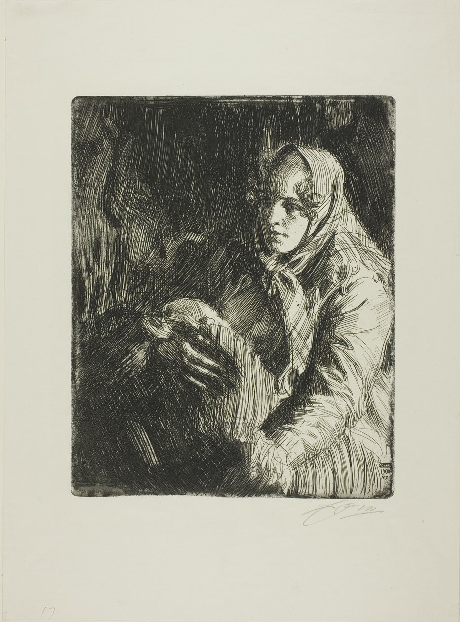 Madonna (äiti) tekijältä Anders Leonard Zorn