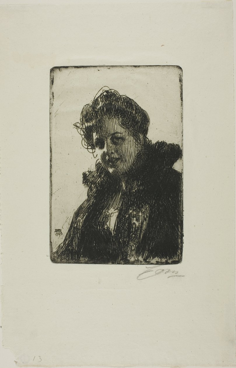 Rouva. Granberg tekijältä Anders Leonard Zorn