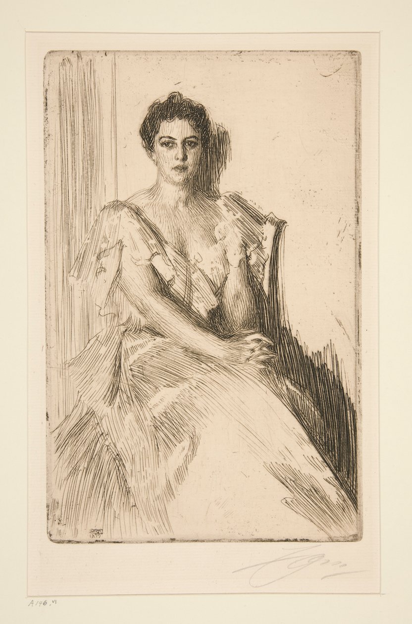 Rouva Grover Cleveland II tekijältä Anders Leonard Zorn