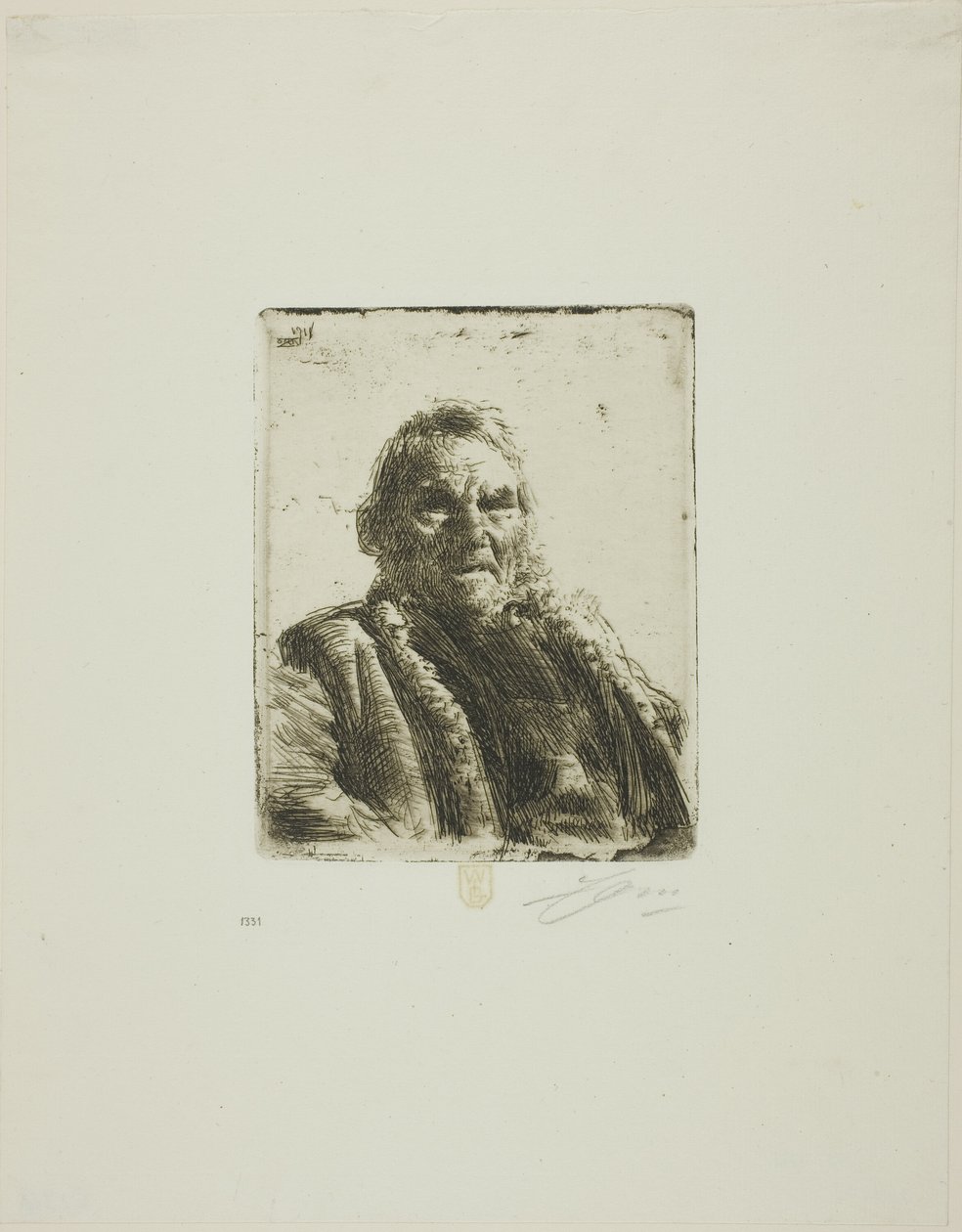 Vanha sotilas ("Prinssi") tekijältä Anders Leonard Zorn