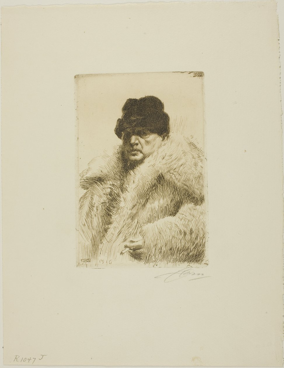 Omakuva 1916 tekijältä Anders Leonard Zorn