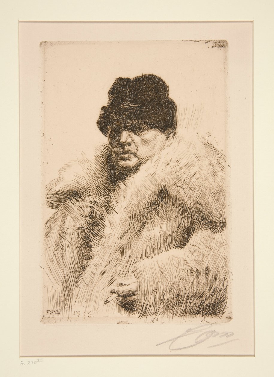 Omakuva 1916 tekijältä Anders Leonard Zorn