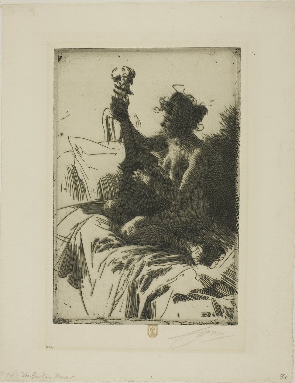Matkamuisto tai kitara tekijältä Anders Leonard Zorn
