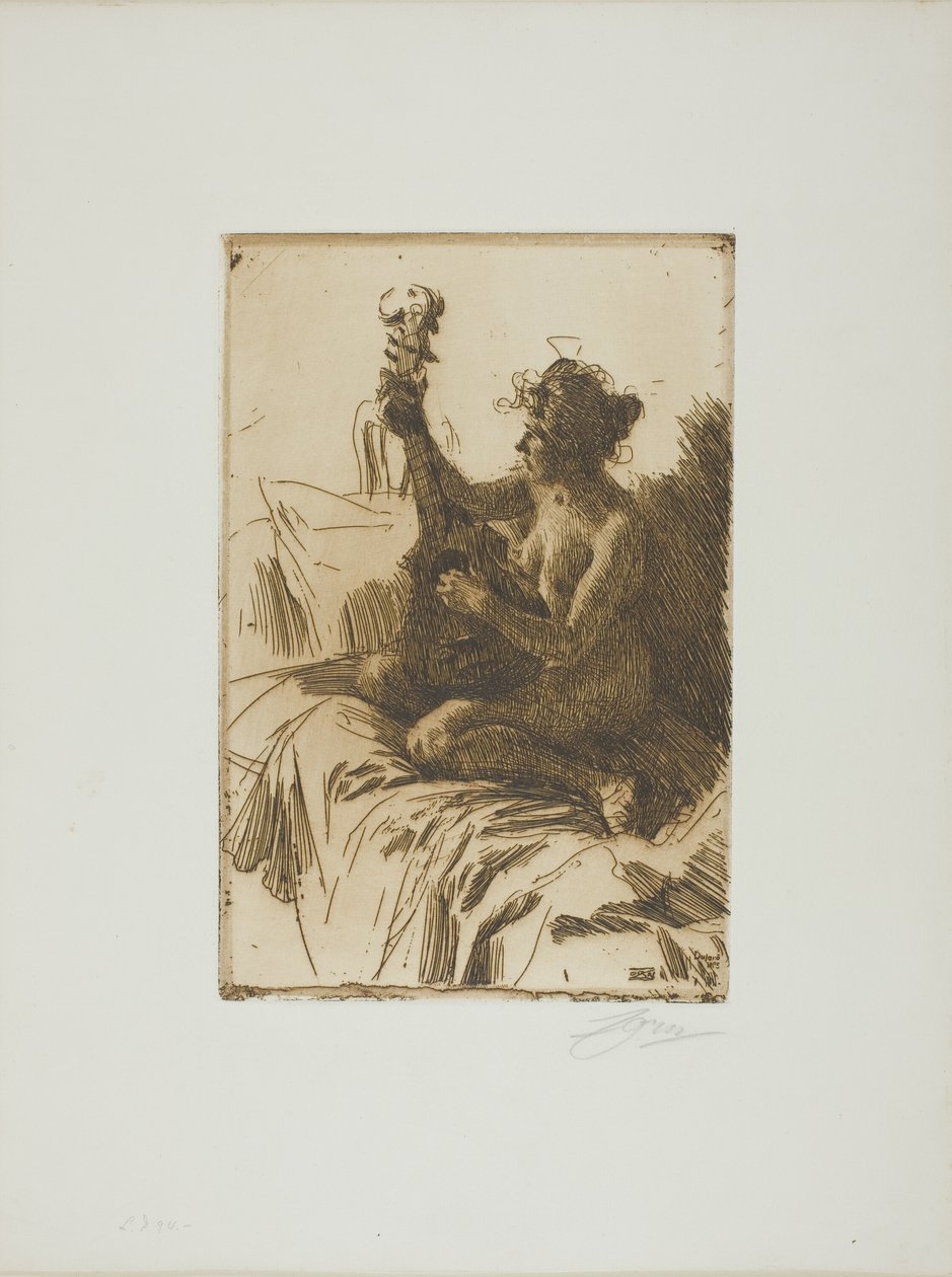Matkamuisto tai kitara tekijältä Anders Leonard Zorn