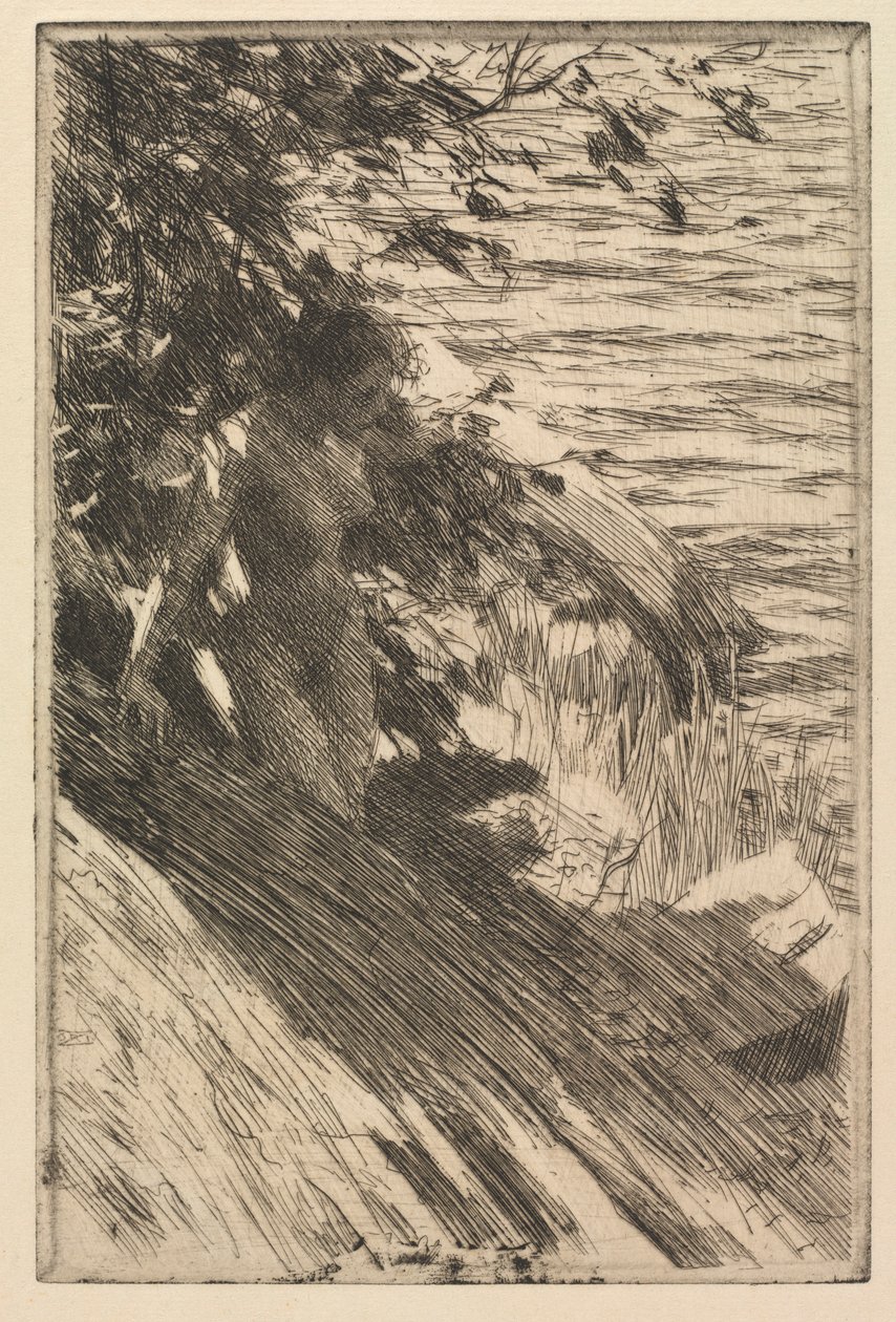 Suuri uimari, 1895. tekijältä Anders Leonard Zorn