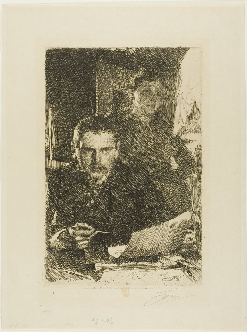 Zorn ja hänen vaimonsa tekijältä Anders Leonard Zorn
