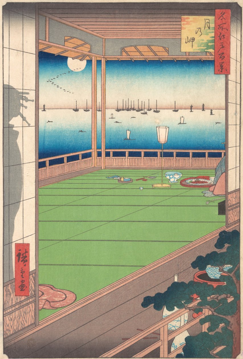 Kuun katselupaikka, 1857, 1857. tekijältä Ando Hiroshige