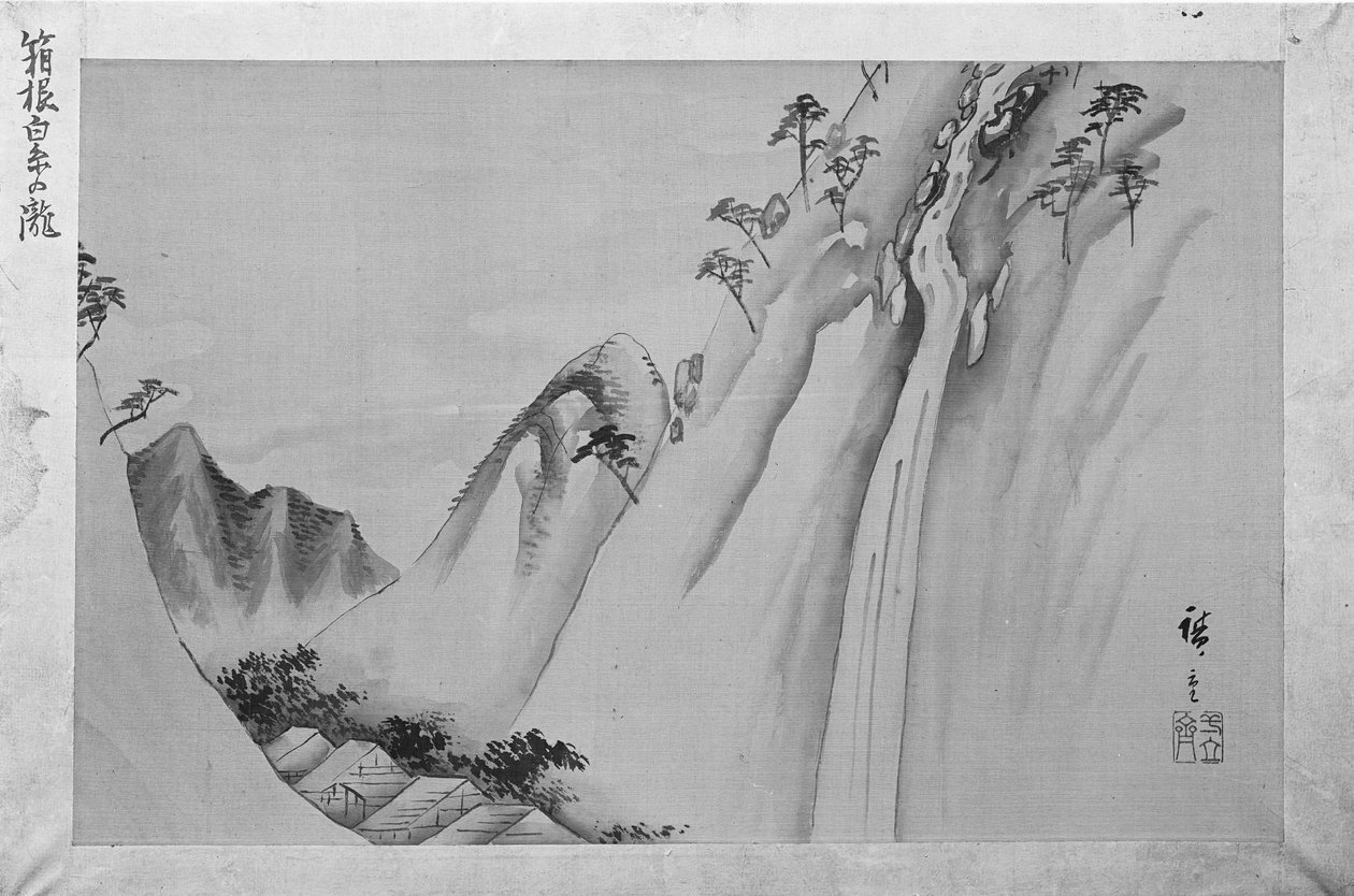 Shiraiton vesiputous Hakonessa, 1800-luku. tekijältä Ando Hiroshige