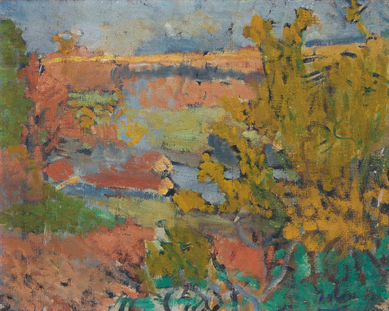 Maisema Chatoun ympärillä tekijältä Andre Derain