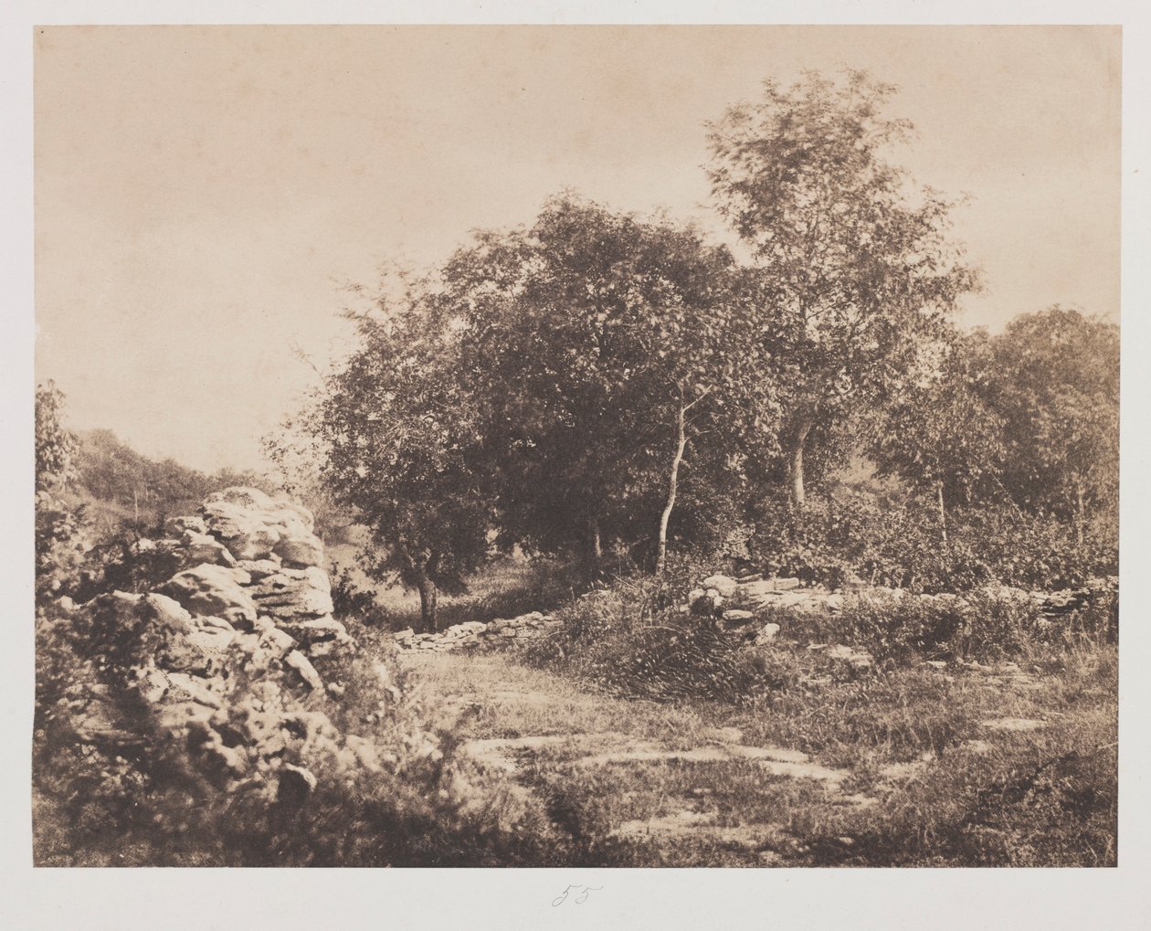 Nimetön kohtaus Fontainbleausta, n. 1853. tekijältä André Giroux