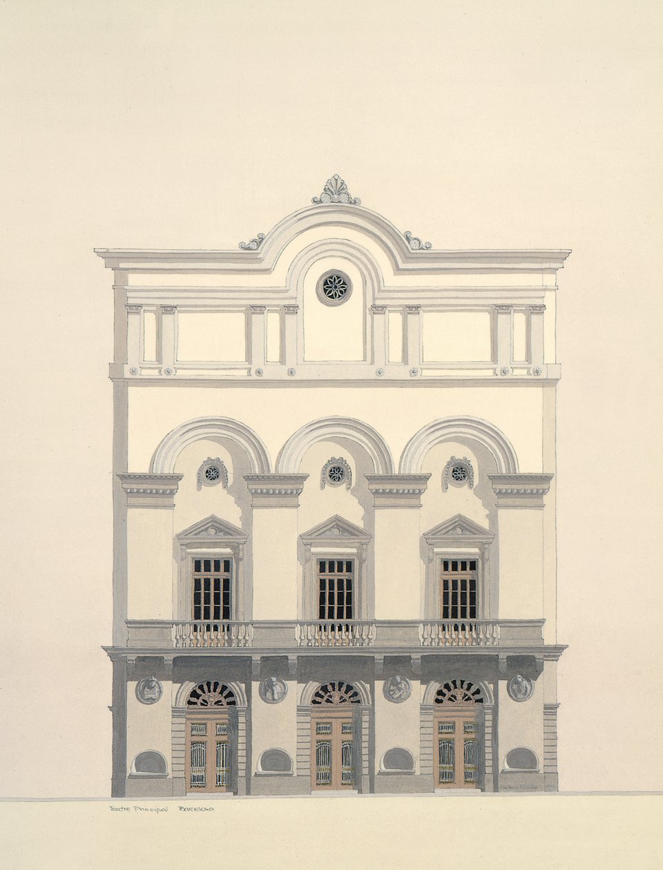 Pääteatteri, Barcelona, Espanja tekijältä Andras Kaldor