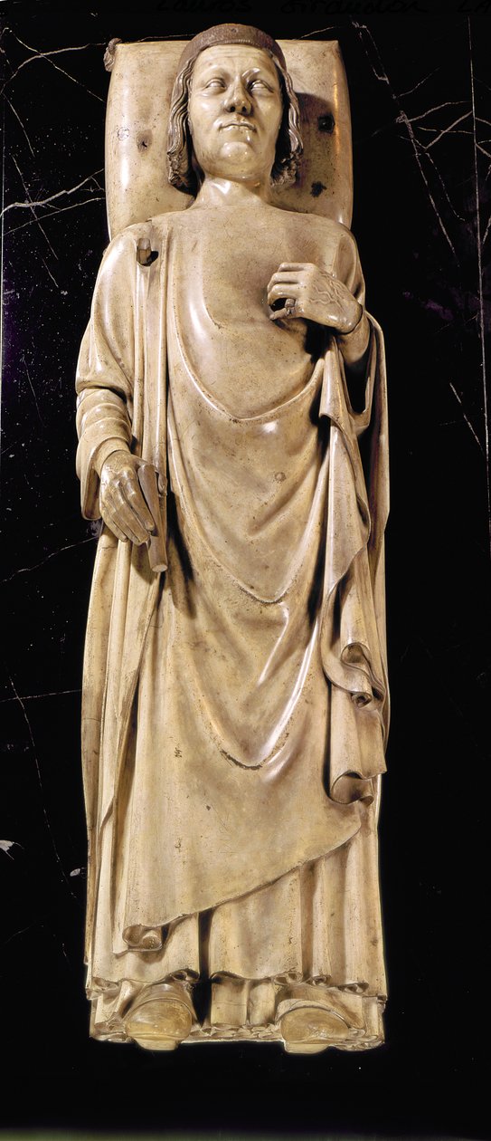 Kaarle V:n (1338-80) Viisaan kuva, n. 1364 (marmori) tekijältä Andre Beauneveu