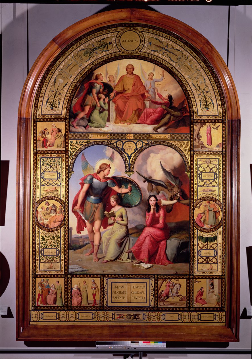 Hyvä ja paha, 1832 tekijältä Andre Jacques Victor Orsel