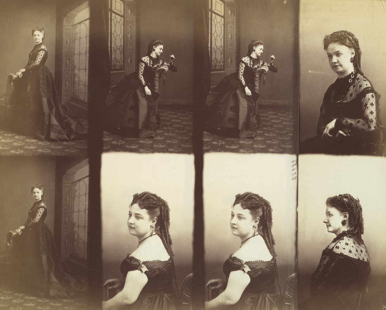 Amélie ja Elise Gitteri, 1866. tekijältä Andre Adolphe Eugene Disderi