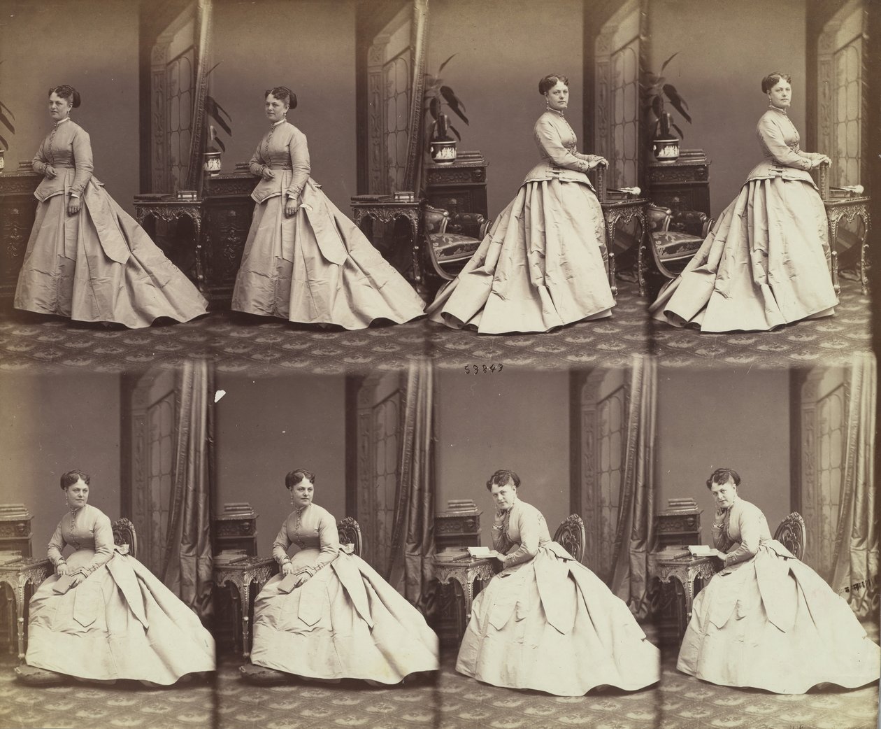 Esther David, 1866. tekijältä Andre Adolphe Eugene Disderi