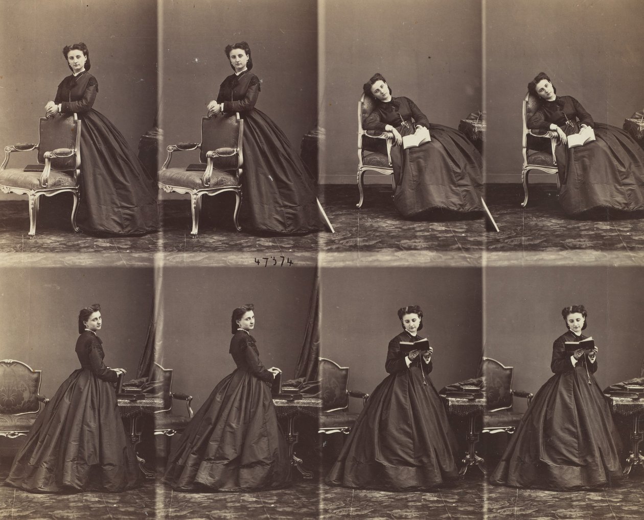 Leontine Walter, 1863. tekijältä Andre Adolphe Eugene Disderi