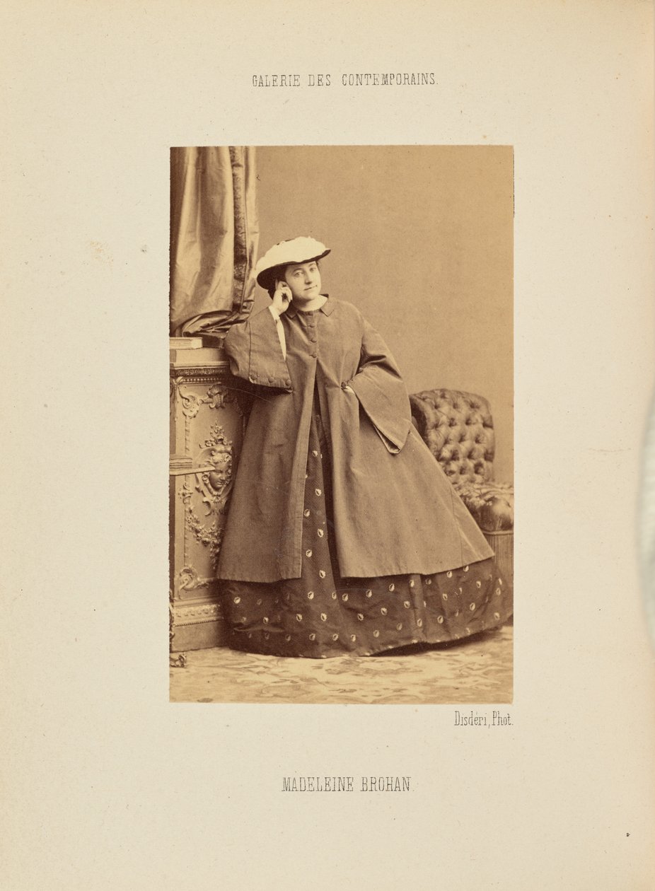 Madeleine Brohan tekijältä Andre Adolphe Eugene Disderi