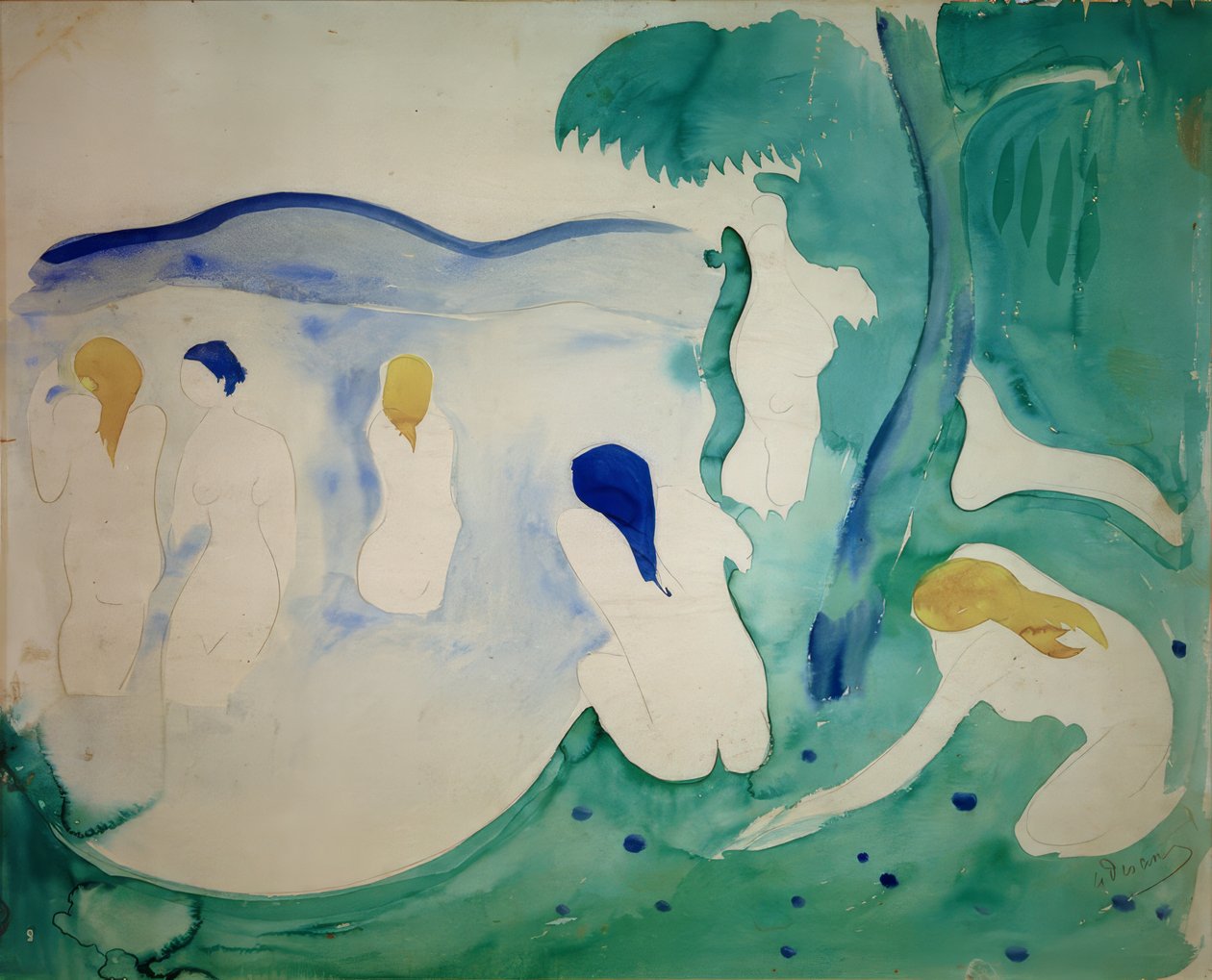 Kylpijät tekijältä Andre Derain