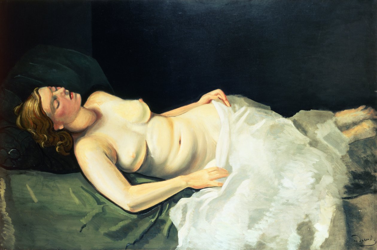 Blondi alaston nukkuminen tekijältä Andre Derain