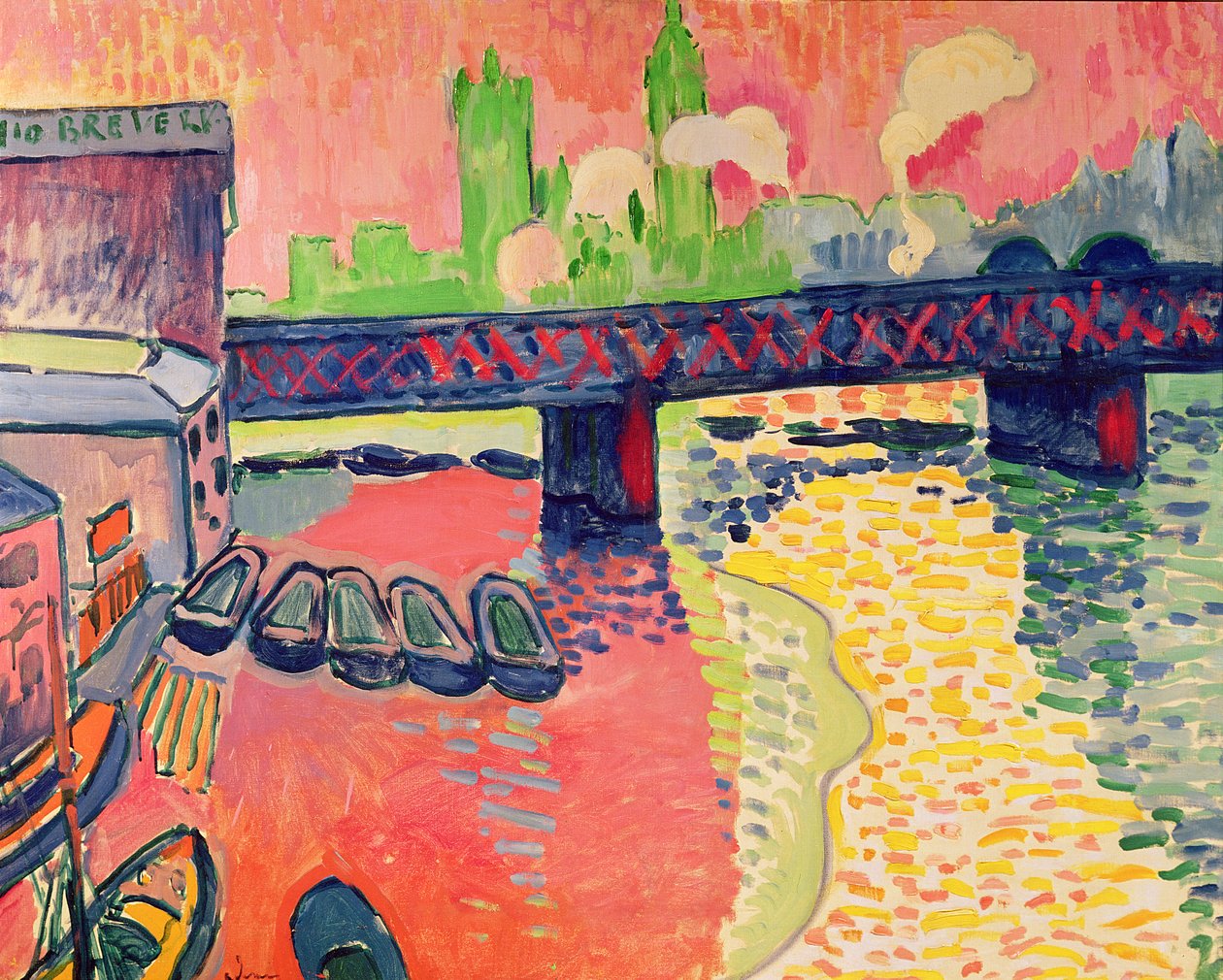 Charing Crossin silta, Lontoo tekijältä Andre Derain