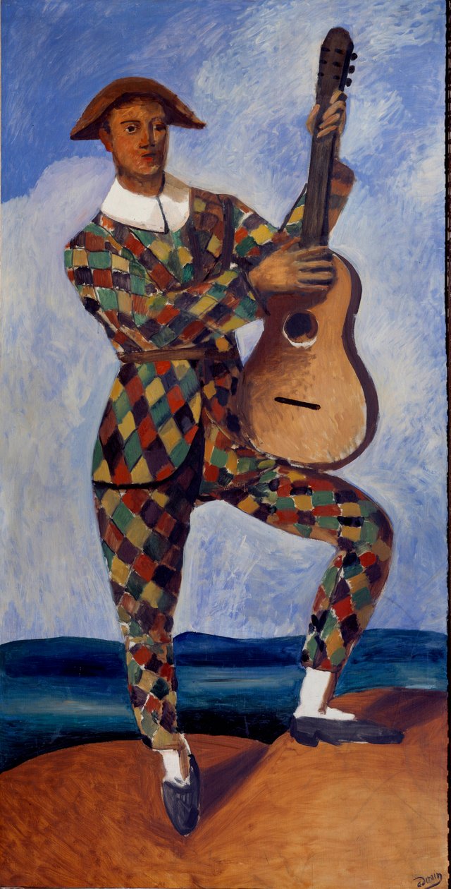 Harlekiini ja kitara tekijältä Andre Derain