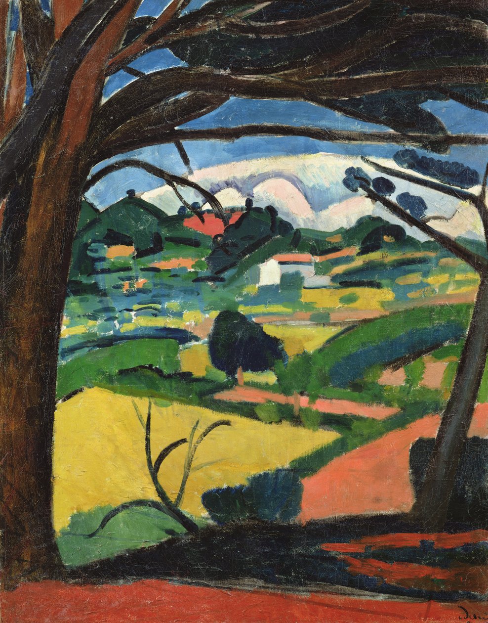 Paysage Provencal (öljy kankaalle) tekijältä Andre Derain