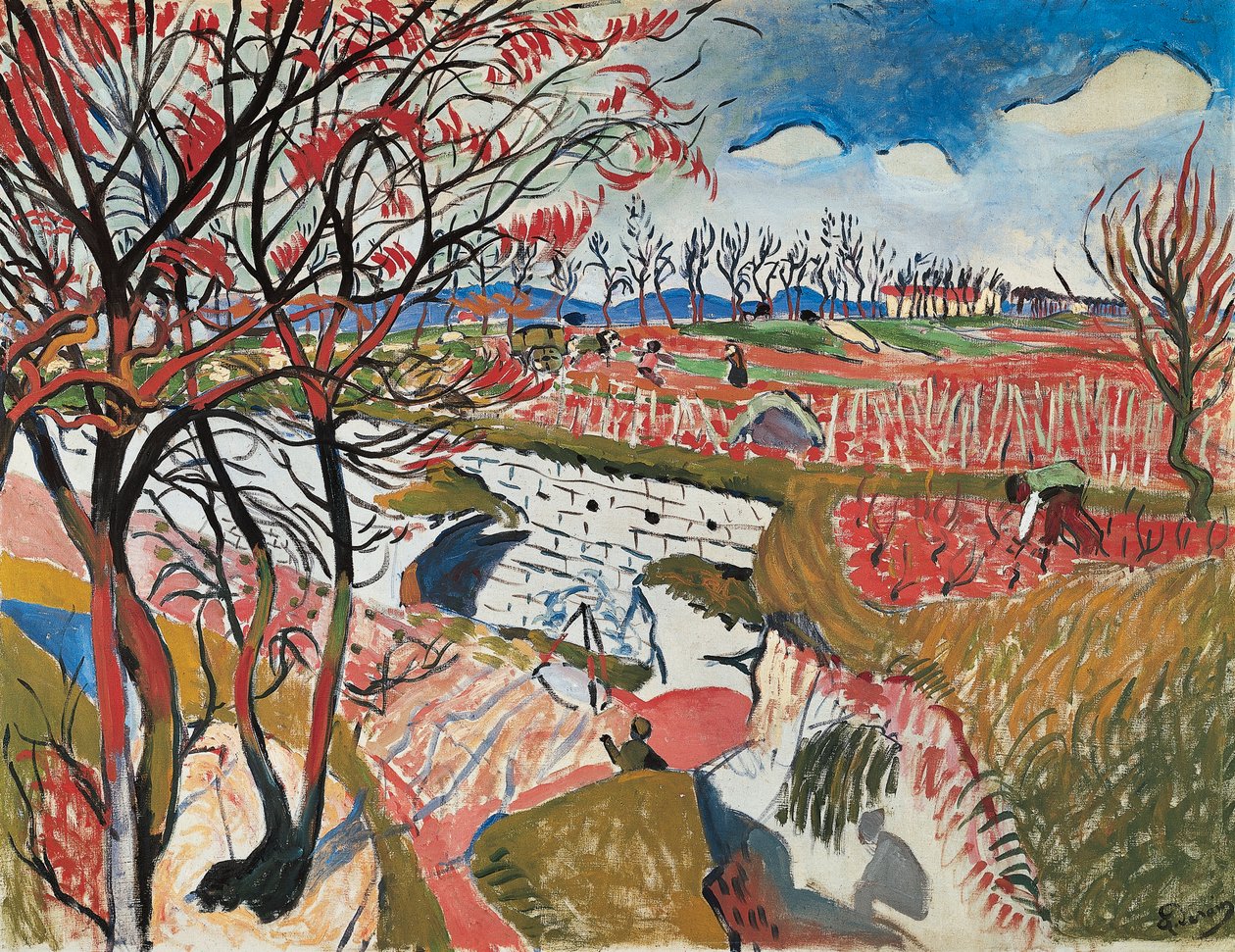 Viinitarhat keväällä tekijältä Andre Derain