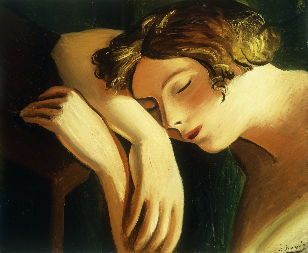 Nainen nukkumassa; Femme Dormee tekijältä Andre Derain