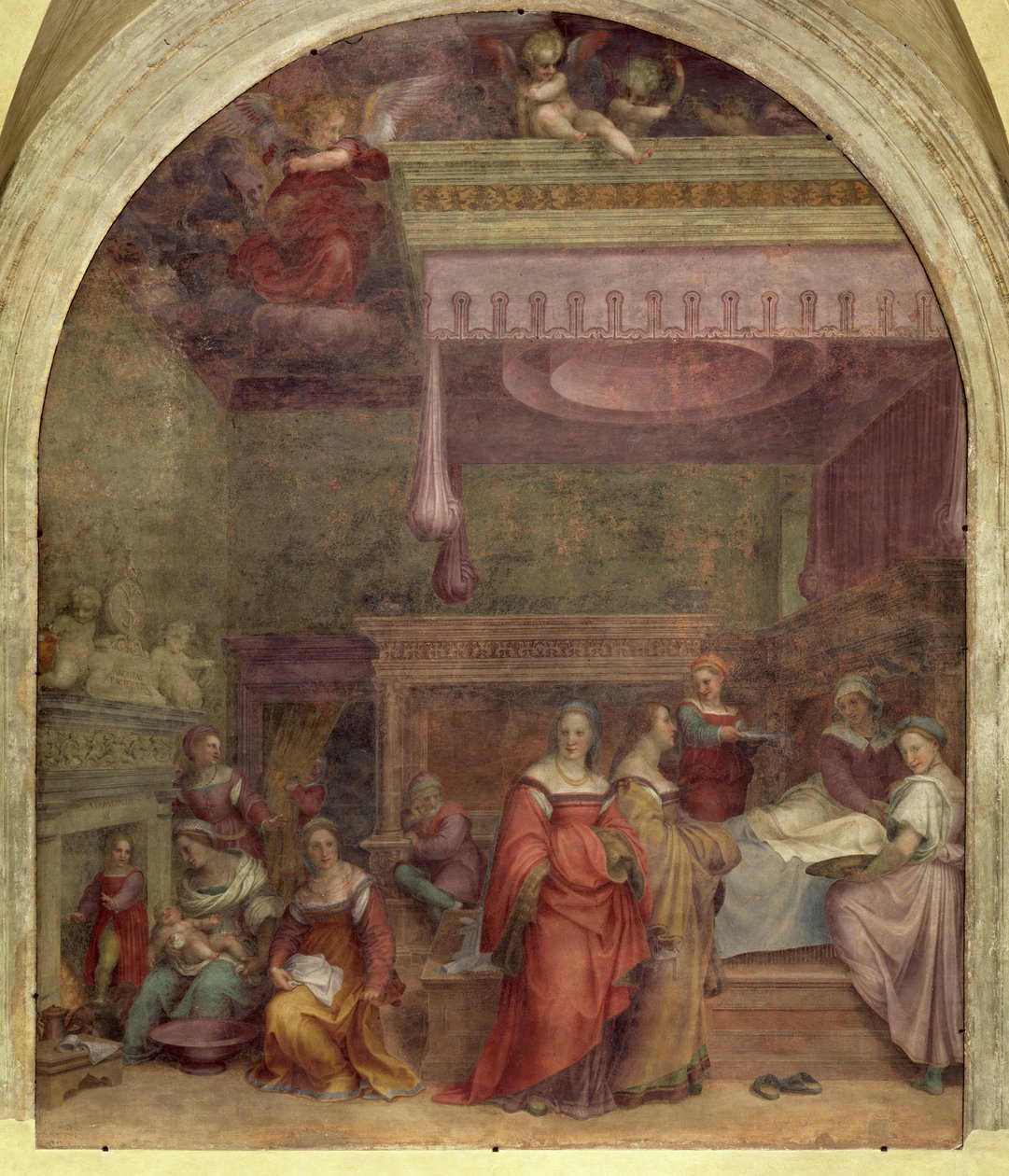 Neitsyen syntymä, 1514 (katso myös 61996, 62001 ja 62002) tekijältä Andrea del Sarto
