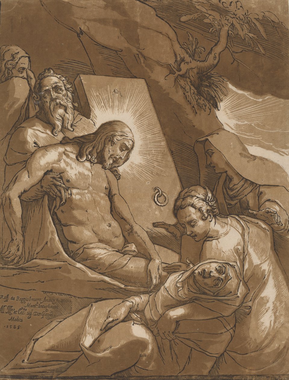 Hautaus, 1585. tekijältä Andrea Andreani
