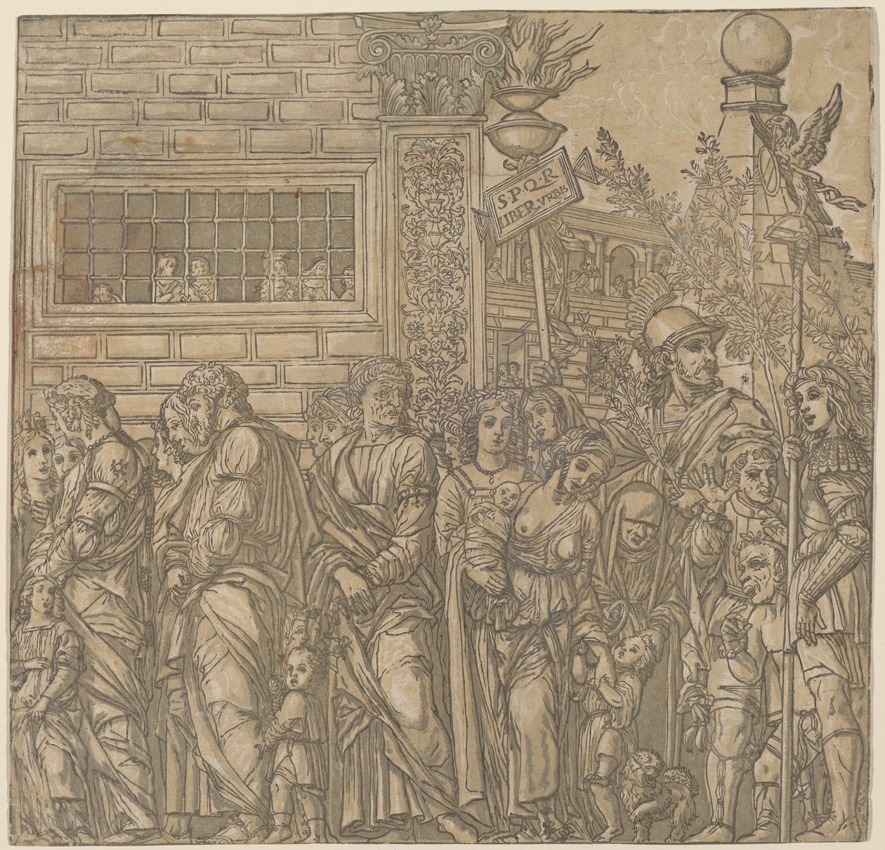 Julius Caesarin voitto, 1599. tekijältä Andrea Andreani