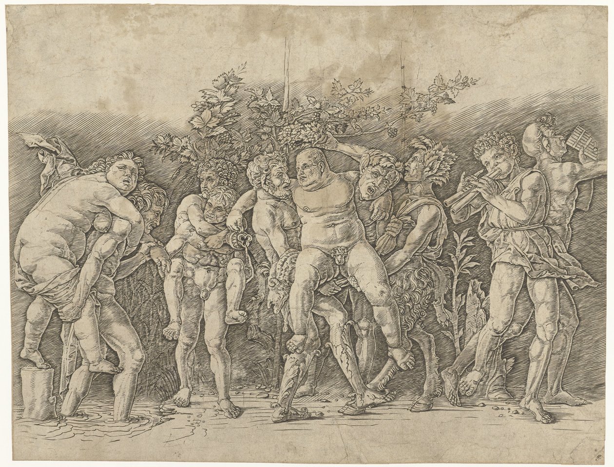 Bacchanal tapasi Silenuksen tekijältä Andrea Mantegna