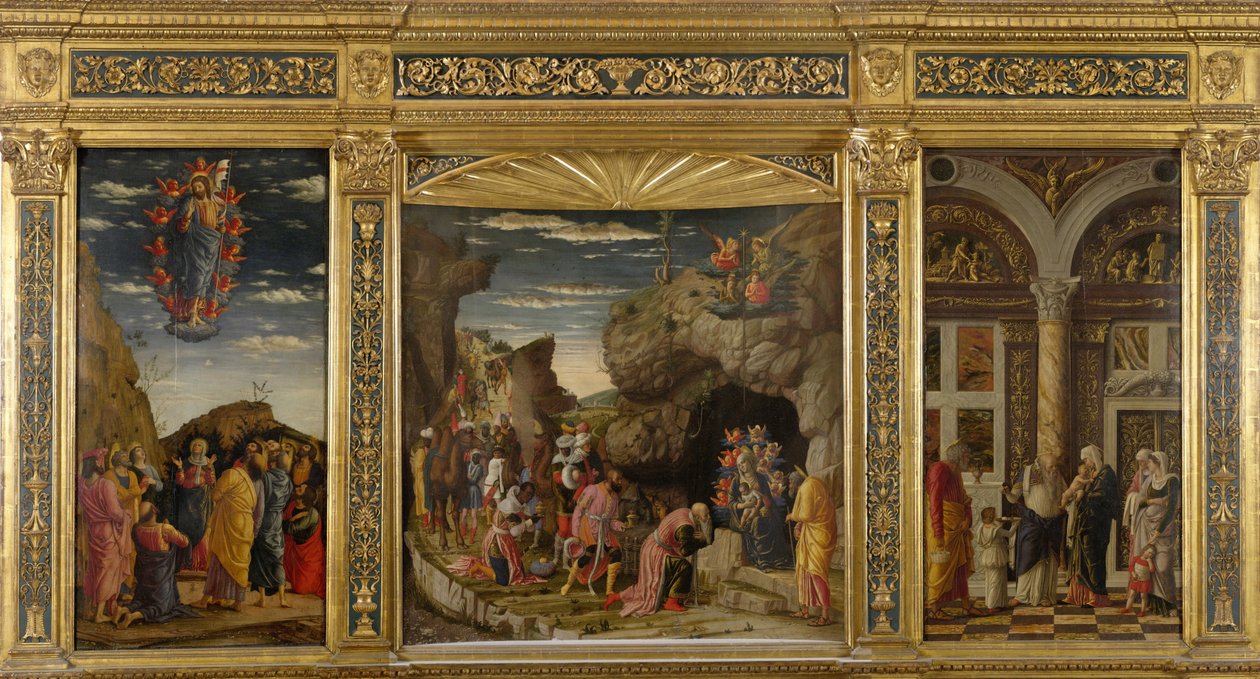 Triptyykki Uffizi Triptyykki Uffizi, noin 1463-1464. tekijältä Andrea Mantegna