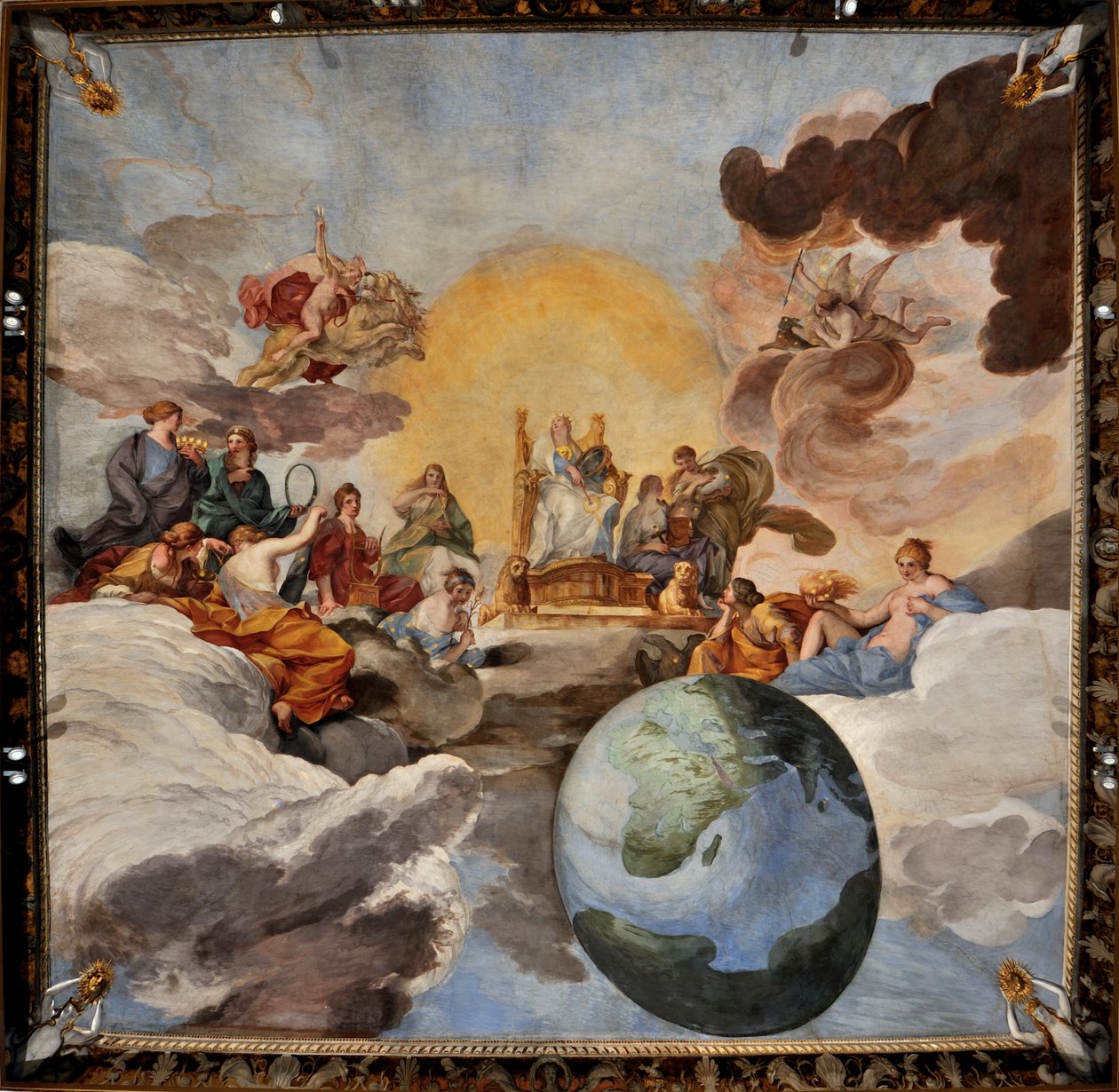 Jumalallisen viisauden voitto, 1629-1631. tekijältä Andrea Sacchi