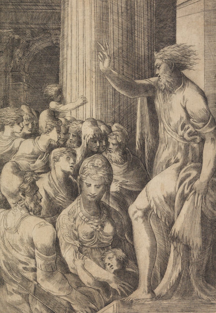 Sant Pau predicant a Atenes, ca. 1548-53. finlandès tekijältä Andrea Schiavone